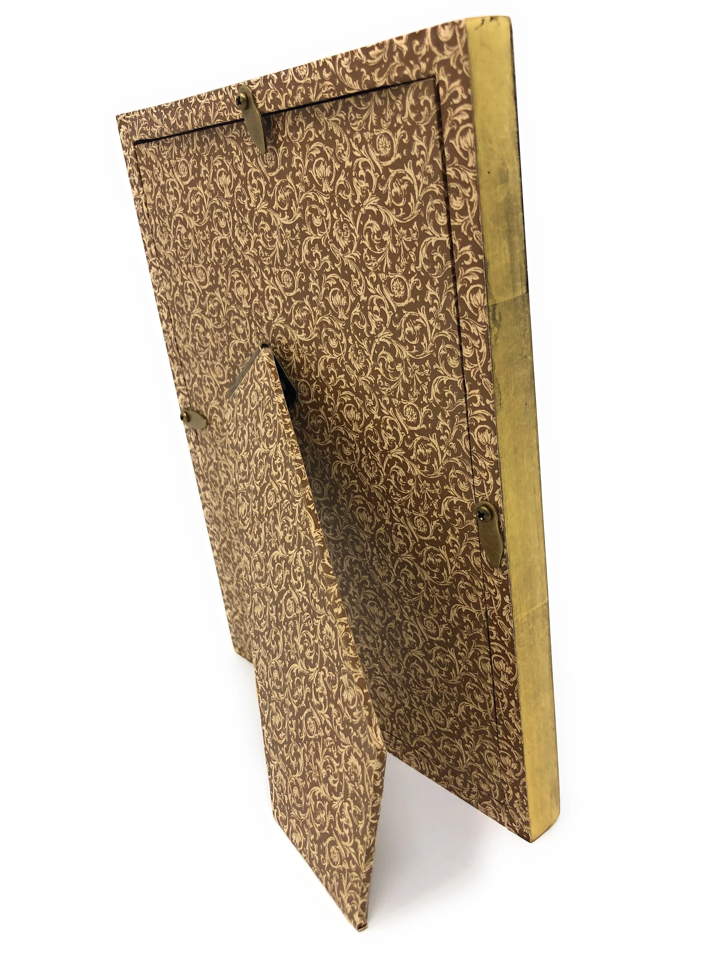 Yellow Gold-Red Clay Moor Decorative Corners Picture Frame — J.Pocker